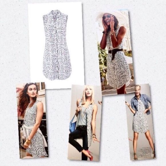 CAbi Camilla Shirtdress Animal Print Sleeveless - Picture 2 of 8